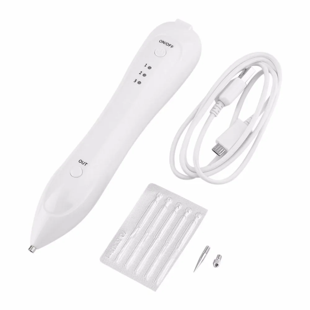 20178 Portable Beauty Dot Mole Removal Sweep Spot Pen Electric Ion Magic Wash Tattoo Spots Speckle Nevus Remover Beauty Device