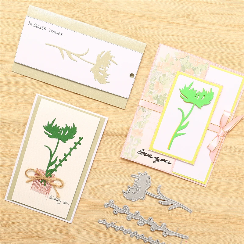 

Naifumodo Flower Dies Branch Metal Cutting Dies for Card Making Scrapbooking Dies Embossing Cuts Stencil Craft New 2019 for Die