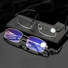 SEEMFLY анти-Blu-ray очки для чтения готовая Компьютерная Защита глаз для мужчин и женщин модный Ультра-светильник с памятью полуоправа