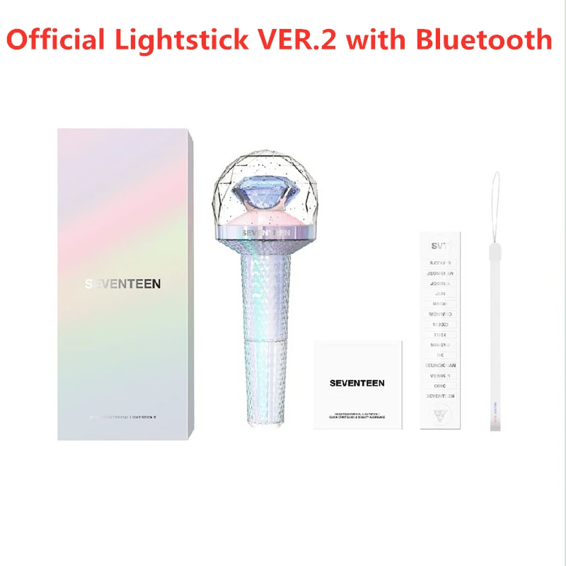 

KPOP SEVENTEEN Official Lightstick VER.2 with Bluetooth Light Stick Album Concerts Glow Lamp Lightstick dropshipping