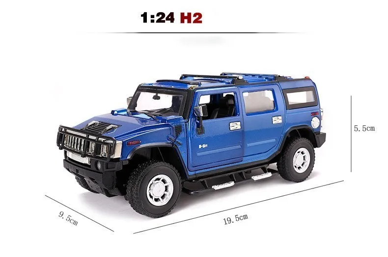 2019 1:24 Hummer H2 сплав модель автомобили из литого металла игрушки для детей Brinquedos Juguetes Oyuncak дропшиппинг Hotwheelsing