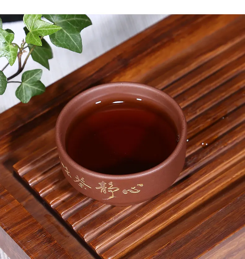 Meditation Teacup Wholesale Special Offer Kung Fu Tea Set Manufacturers Direct Selling Yixing Tea Set Purple Clay Tea Master Cup