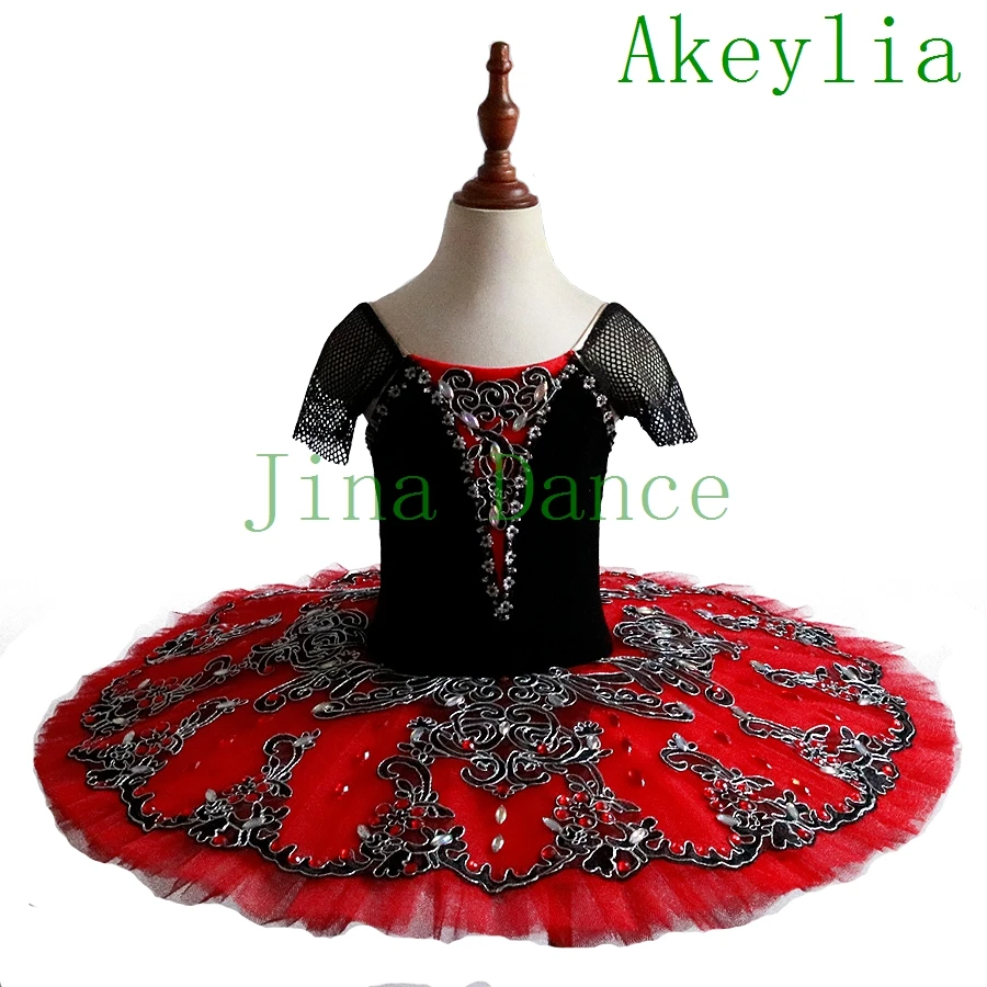 Don Quixote Ballet Tutu Costume black Red Professional Ballet Tutus Girl Tutu Ballet Professional Ballerina Pancake Classical