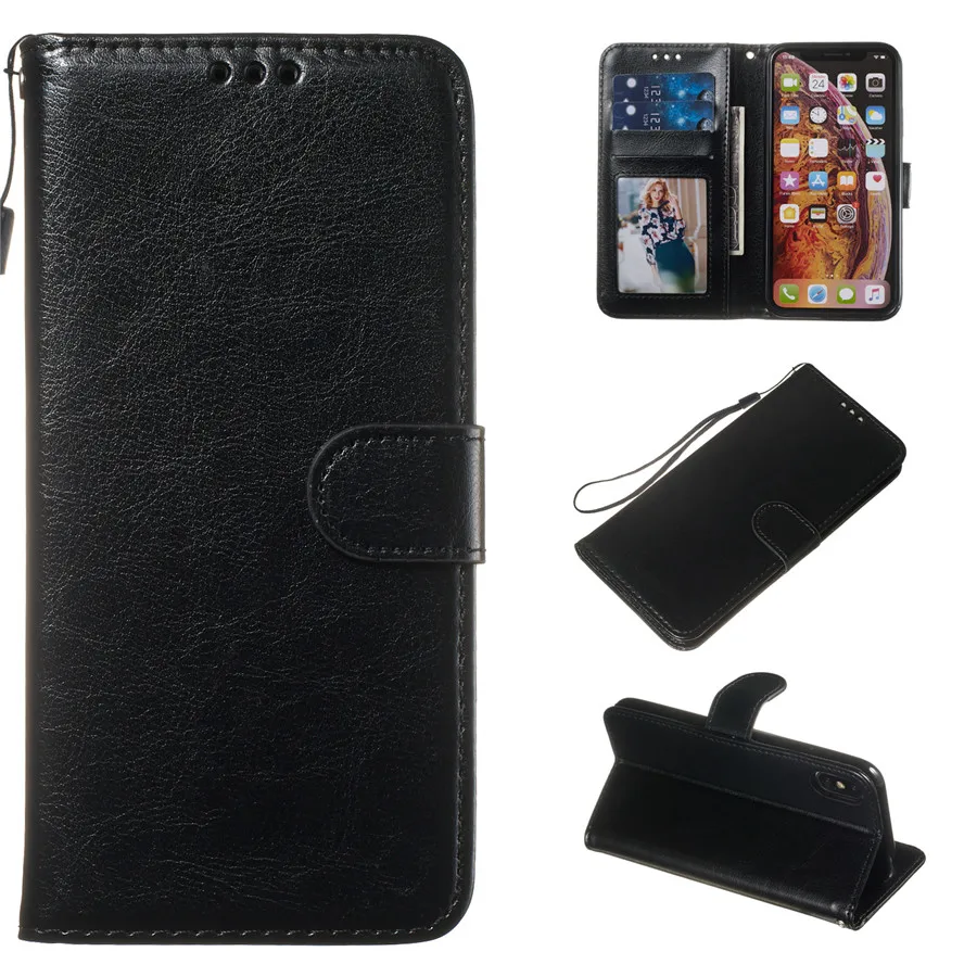 

Leather Wallet Cases for iPhone 11 Pro Max 7 5 5S SE 6 6S Plus Luxury Flip Cover Card Slots for iPhone X XS Max XR 8 Plus Bag