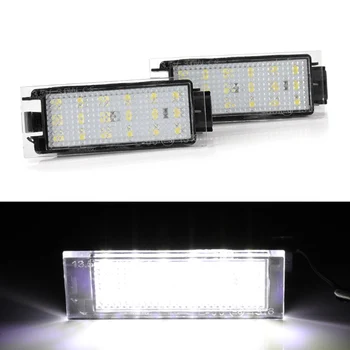 

2Pcs Car LED Number License Plate Light SMD 3528 For Renault Megane 2 Clio Laguna 2 Megane 3 Twingo Master Vel Satis