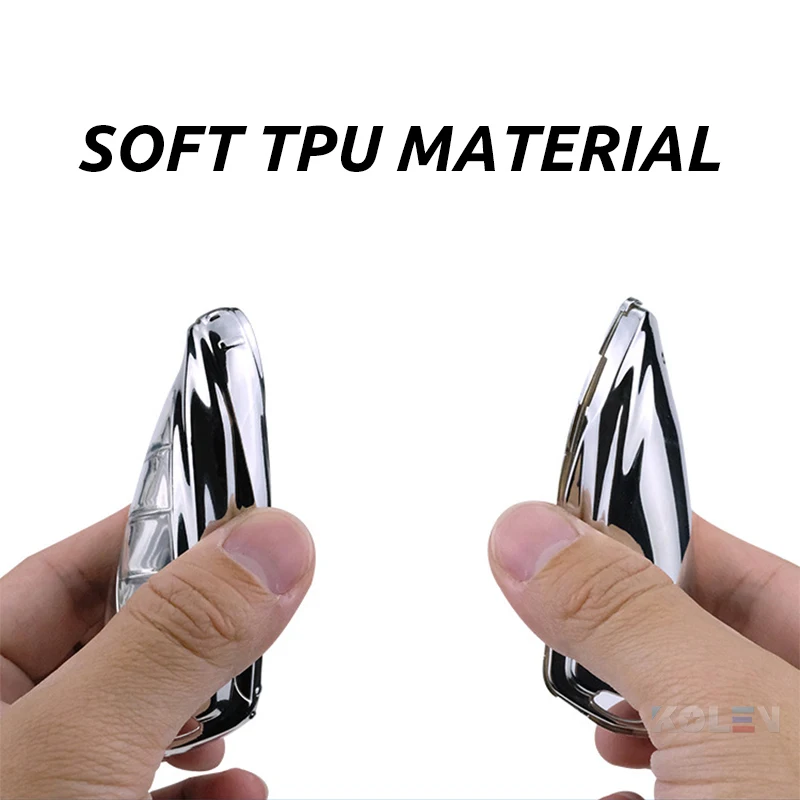 Soft TPU Car Remote Key Case Cover Holder Shell Geely Coolray 2019-2020 4 pulsanti accessori per lo Styling dell'auto portachiavi con fibbia Fob - H0c21525e71e542988f32f495eba571c7T