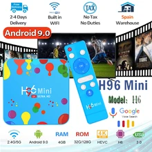 Smart-Tv-Box Google-Player Rockchip H96mini Android-Set model:h6 WIFI Quad-Core BT4.2 6K Android 9.0 128GB Smart-Tv Android Smart-Tv-Box Google-Player Rockchip H96mini Android-Set model:h6 WIFI Quad-Core BT4.2 6K Android 9.0 128GB Smart-Tv Android