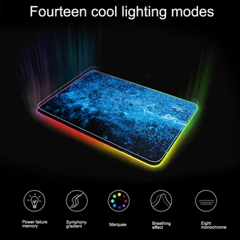 

RGB Large Mousepad Mouse Pad Rubber RGB LED Light Gaming Mouse Pad Computer Mousepad RGB Mouse Pad Gamer Mousepad Keyboard Pads