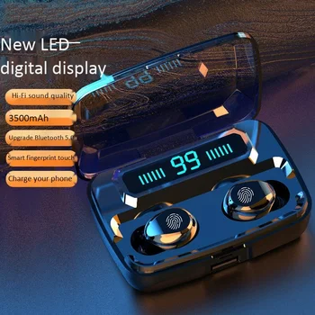 

Wireless Headphones TWS Bluetooth 5.0 Earphone In-Ear Earbuds HiFi IPX7 Waterproof Press Control Headset for All Phone