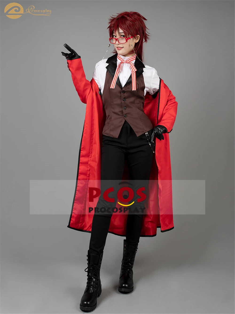 Procosplay,, без обуви, брюк и очков, Черный дворецкий, Grell Sutcliff, наряды, костюм для косплея, mp003219