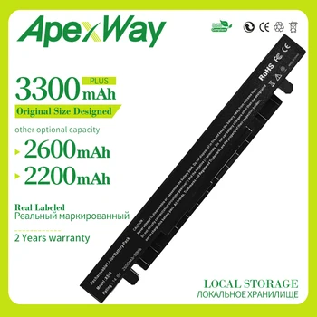 

Apexway 4 cells laptop battery for Asus A41-X550 A41-X550A A450 A550 X450 X550V F450 F552 R510 R510C K450 P550 K550 P450 R409