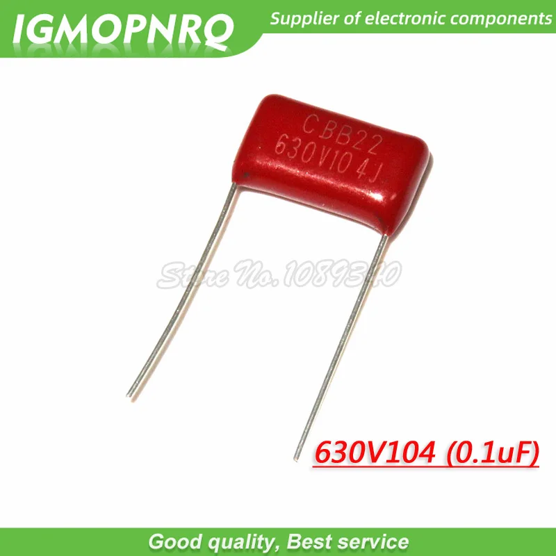 10 шт 630V104J шаг 15 мм 0 1 мкФ 100nf 630V 104 CBB 630V104J-P15 полипропиленовый пленочный конденсатор