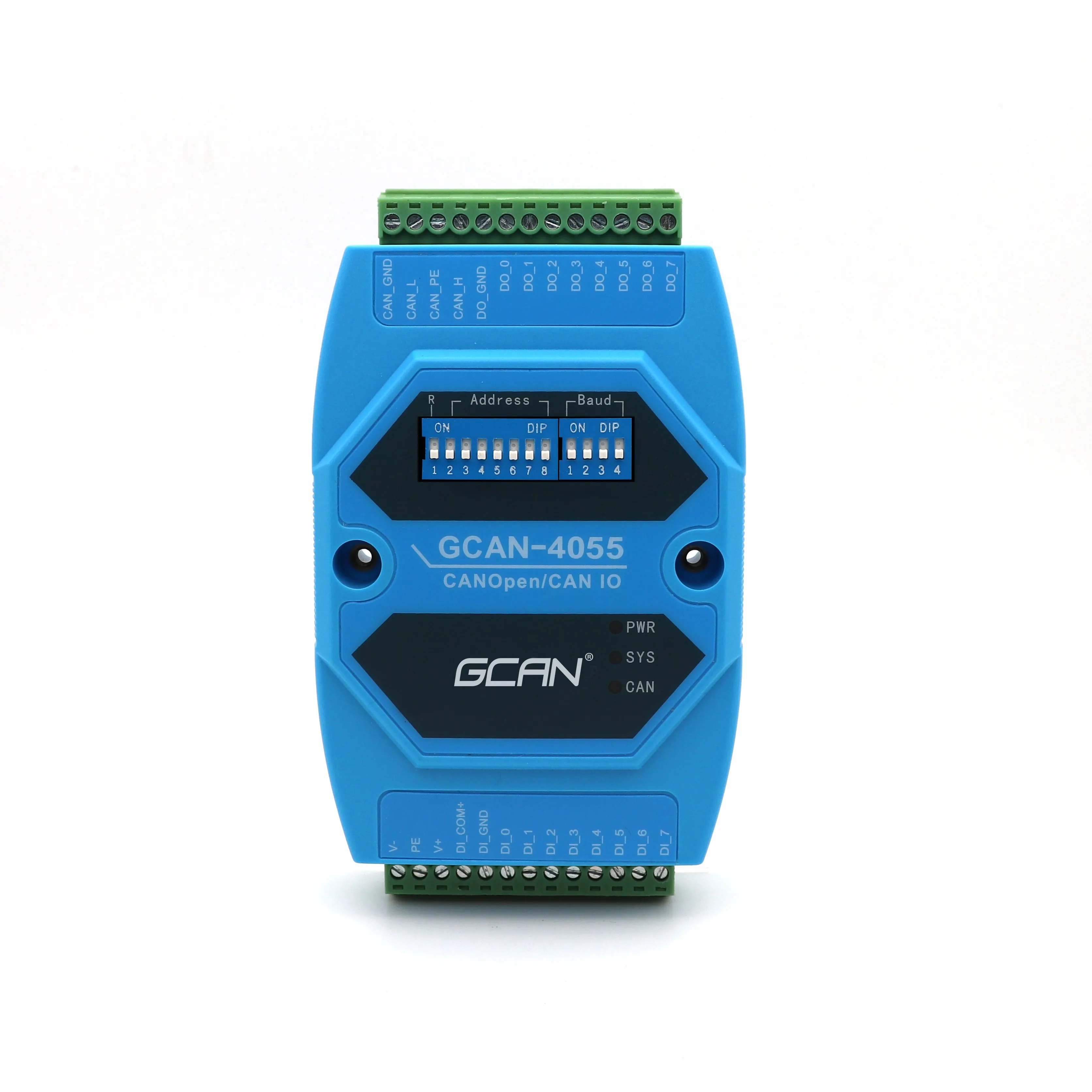 

Insulation CANopen converter with 8 digital input channel and 8 digital output , I/O Wet/Dry contact 24V easy to configure