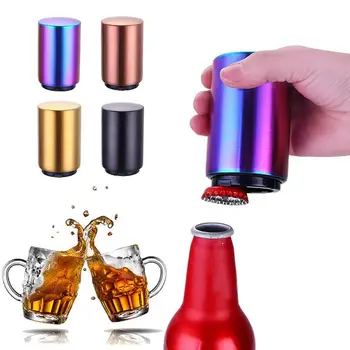 

Magnetic Automatic Beer Opener Stainless Steel Bottle Opener Portable Magnet Wine Openers Bar Tools