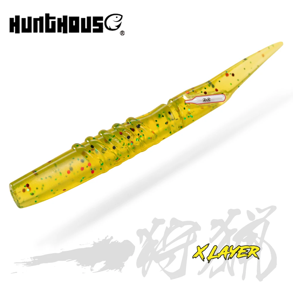 Hunthouse Rattlesnake Xlayers Soft Lure 6pcs With Rattles 115mm 5.3g