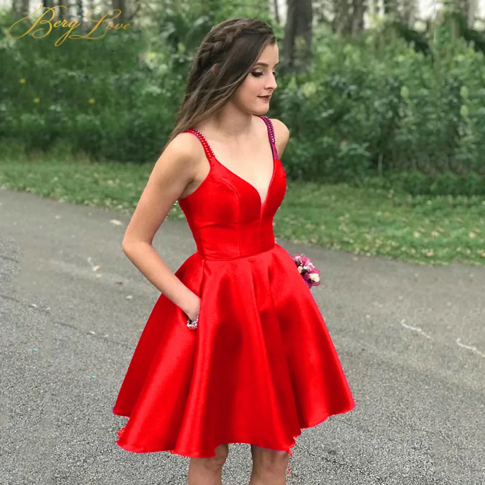 Red dress with pockets Clearance