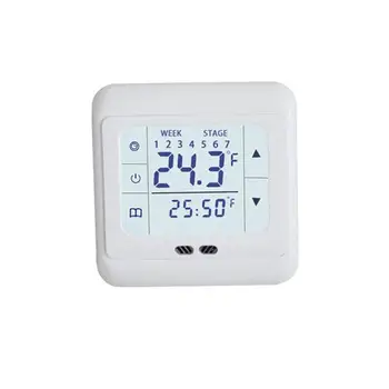 Thermoregulator Touch Screen Heating Thermostat for Warm Floor Electric Heating System Temperature Controller With Kid Lock floor heating combined with ventilation