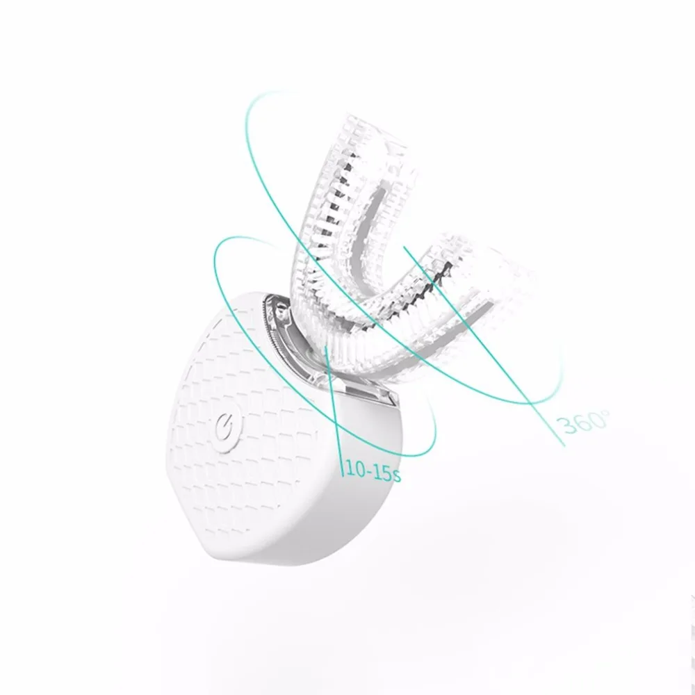 360 градусов Беспроводной зарядка через usb ленивый автоматический Sonic зубная щётка силиконовый Электрический Зубная щётка для отбеливания зубов Чистящая Щетка для личной гигиены