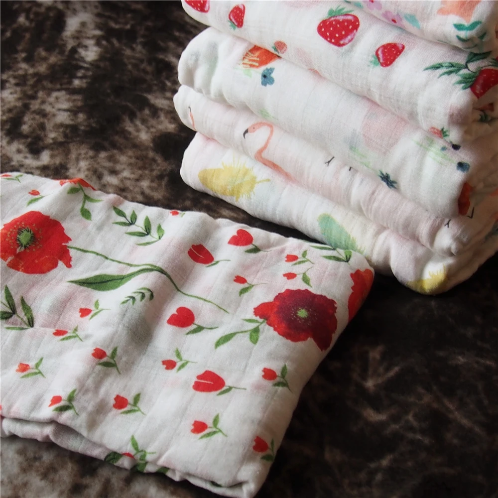 

120x120cm bamboo fiber cotton gauze towel bath towel newborn swaddle blanket towel crib blanket baby