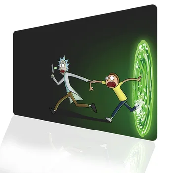 

Gaming 900x400 Large Mousepad Rick And Morty Anime Mouse Pad Gamer Lock Edge Custom Rubber For Computer Laptop Desk Mat