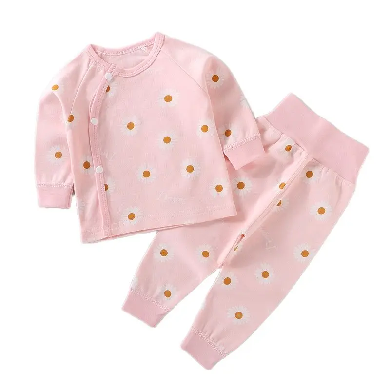 Baby Clothing Set medium Autumn Baby Boys Girls Clothes Sets Cute Toddler Girl Clothing Long Sleeve Tops + High Waist Pants Outfits Cotton Baby Pajamas baby clothing set essentials Baby Clothing Set
