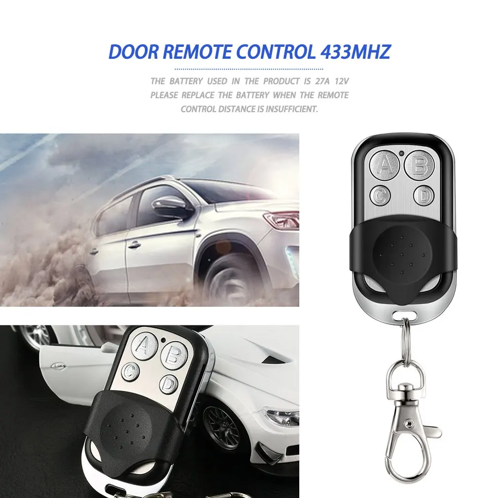 433Mhz Remote Control Code Grabber For Gate Wireless RF 4 Channel Electric Cloning For Gate Garage Door Car Keychain