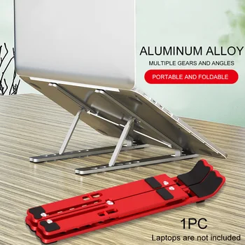 

Desktop Computer Accessories Portable Foldable Hands Free Ventilation Cooling Home Adjustable Height Laptop Stand Multi Angle