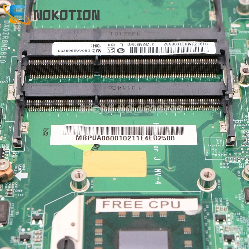 Very best  NOKOTION MBPUA06001 MB.PUA06.001 For Acer aspire 5553 5553G laptop motherboard DA0ZR8MB8E0 HD 5470 