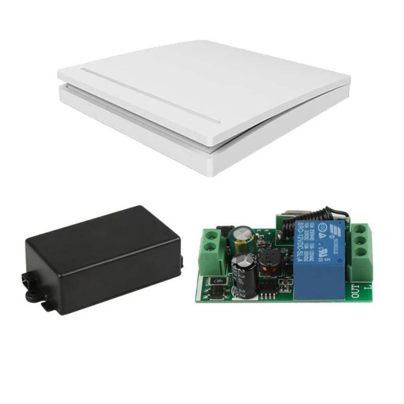 

Wireless Remote Control Switch Controller Ac 220V Receiver Wall Panel Remote Transmitter Hall Bedroom Ceiling Lights