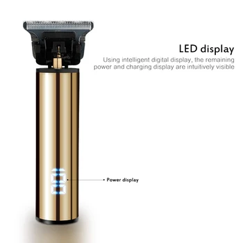 

Oil Head Electric Clipper Pro T-Outliner Cordless Trimmer Wirless Portable Hair Cutting USB Rechargeable Barber Tools
