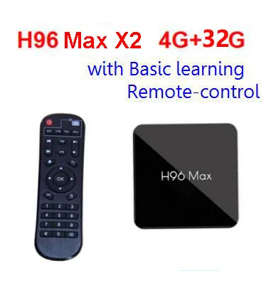 H96 Max X2 4K box 2,4G 5GHz Wifi Bluetooth телеприставка S905X2 Android 8,1 Android tv box 2G или 4G DDR4 16G 3 2G 64G - Цвет: 4G RAM 32G ROM