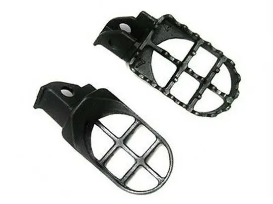 Motorrad Fußrasten Für Suzuki DR250/350/650 - Grau Stahl