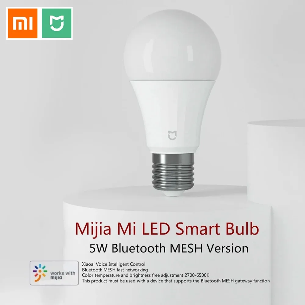 Xiaomi Mijia LED Bulb BT MESH Version Light Blub 5W 2700 6500K Adjustable 2 Xiaomi Mijia LED Bulb BT MESH Version Light Blub 5W 2700 6500K Adjustable 2