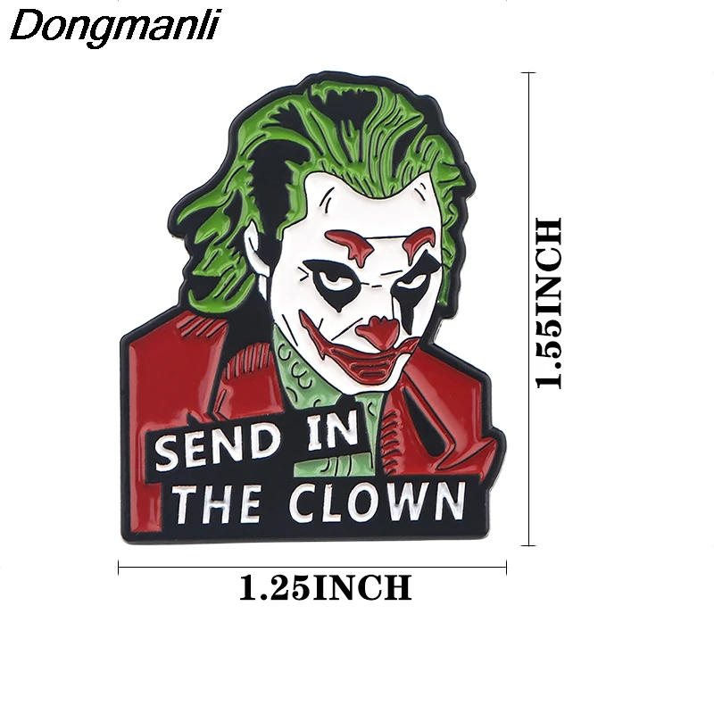 P4290 Dongmanli Joker фильм ювелирные изделия забавные металлические эмалированные булавки и броши нагрудные значки подарки