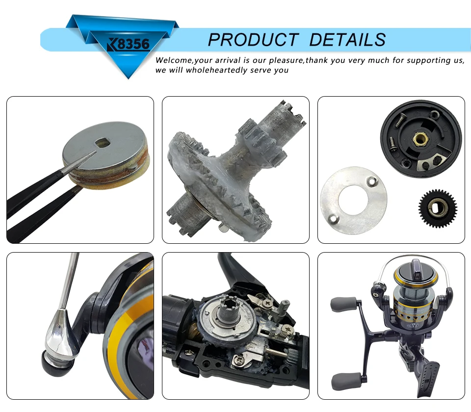 K8356 5.51 9+1BB Dual Brake Saltwater Fishing Reel Metal Spool Sea Boat Spinning Carp Fishing Reels With Extra Spool 3000-5000_09