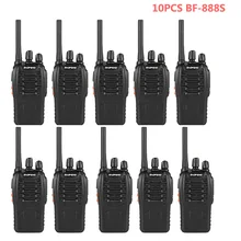 10 шт BaoFeng BF-888S UHF 400-470MHz двухсторонняя рация с аккумулятором 3,7 V 1500mAh