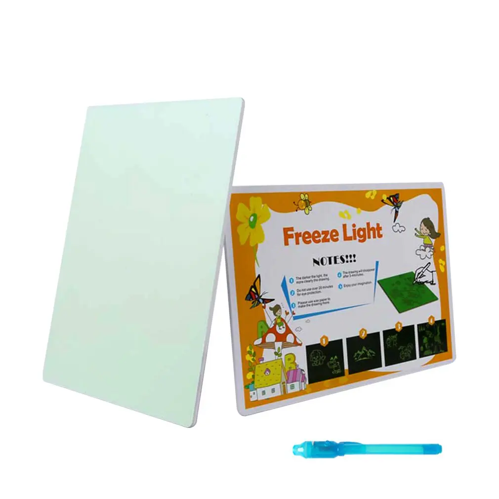

Children'S Drawing Board Writing Board Painting Fluorescent Board Kindergarten Magic Painting Toy Fluorescent Light Board