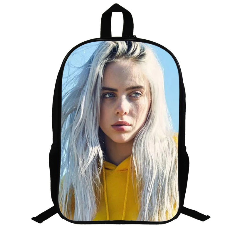 14,5 дюймов Billie Eilish школьные сумки для подростков, рюкзак в стиле хип-хоп для мальчиков и девочек, рюкзак для ноутбука, рюкзак для путешествий, рюкзак, подарок для фанатов - Цвет: 7
