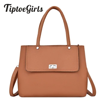 

Turn Lock Vintage Women Handbag Litchi Pattern PU Leather Women Bag European Popular Fashion Woman Shoulder Bag