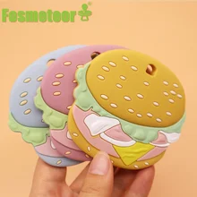 Fosmeteor – anneau de dentition en Silicone pour bébé, 1 pièce, sans BPA, dessin animé, pendentifs, sucette, chaîne, jouet, cadeaux 