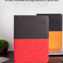 Папка для документов формата А4 из искусственной кожи с калькулятором на молнии для офиса и школы