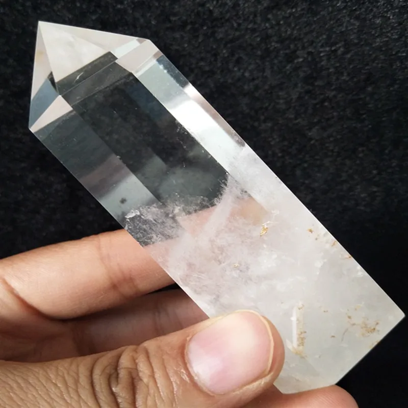 Натуральный прозрачный кварц сырой кристалл палочка ТОЧКА фэн шуй камень энергия чакры целебные кристаллы - Цвет: D11    150g   94mm