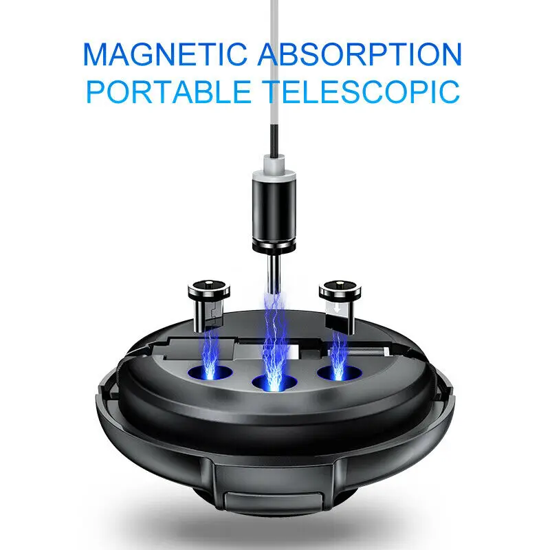 3 в 1 Магнитный Выдвижной стильный кабель для быстрой зарядки многофункциональный портативный кабель для передачи данных Автомобильный держатель для мобильного телефона кронштейн зарядное устройство