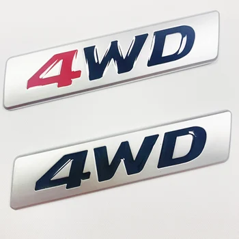 

10Pcs Car 3D Metal Sticker 4WD 4X4 For Mitsubishi asx outlander lancer Mercedes w203 w211 w204 Seat leon mk2 Buick accessories