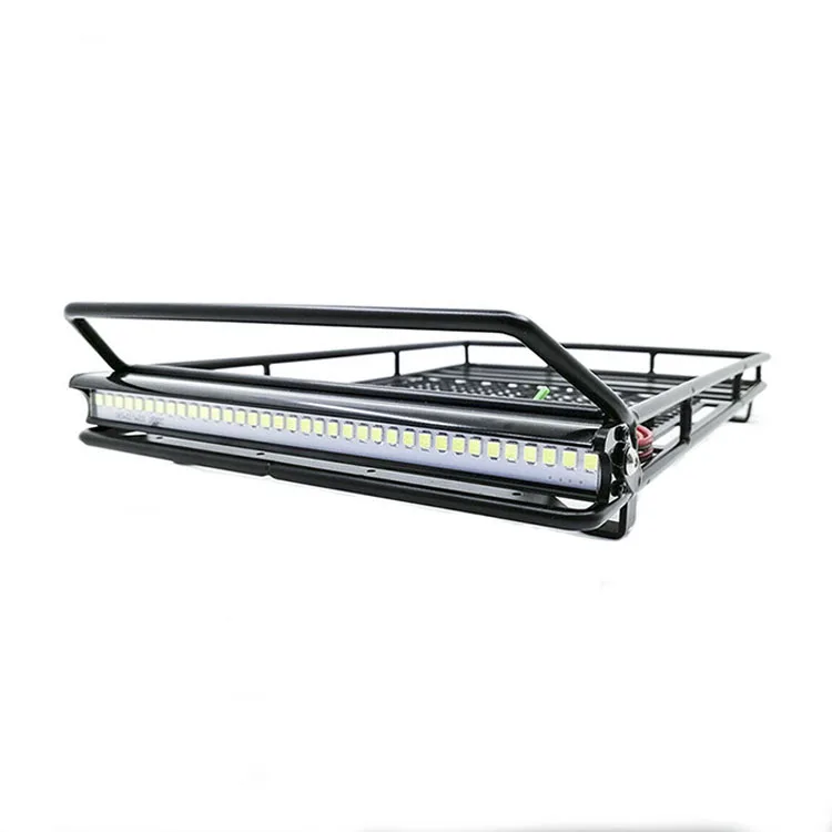 

Metal Weld Luggage Rack w/ LED light For 1/10 RC car Trx4 Axial Scx10 TF2 rc parts