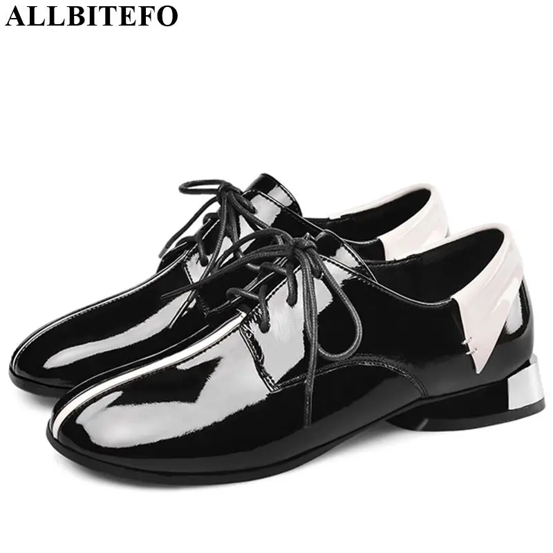 

ALLBITEFO real genuine leather high heel shoes mixed colors women heels spring autumn high heels Frenulum office ladies shoes