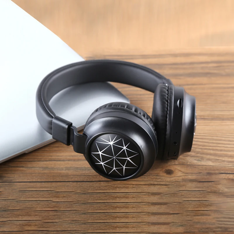 MS-K21, волшебный светильник, беспроводные bluetooth 5,0 наушники, складные, стерео, игровая гарнитура с микрофоном для мобильного телефона, компьютера, MP3 - Цвет: Белый