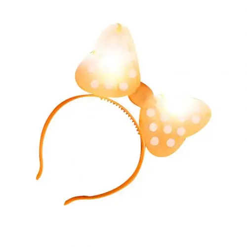 Random S Bowknot 1 шт., светодиодный обруч для волос, мигающий светильник, повязка на голову с бантом, обруч для волос, игрушка, светящийся обруч для волос, вечерние принадлежности - Цвет: Random S Bowknot