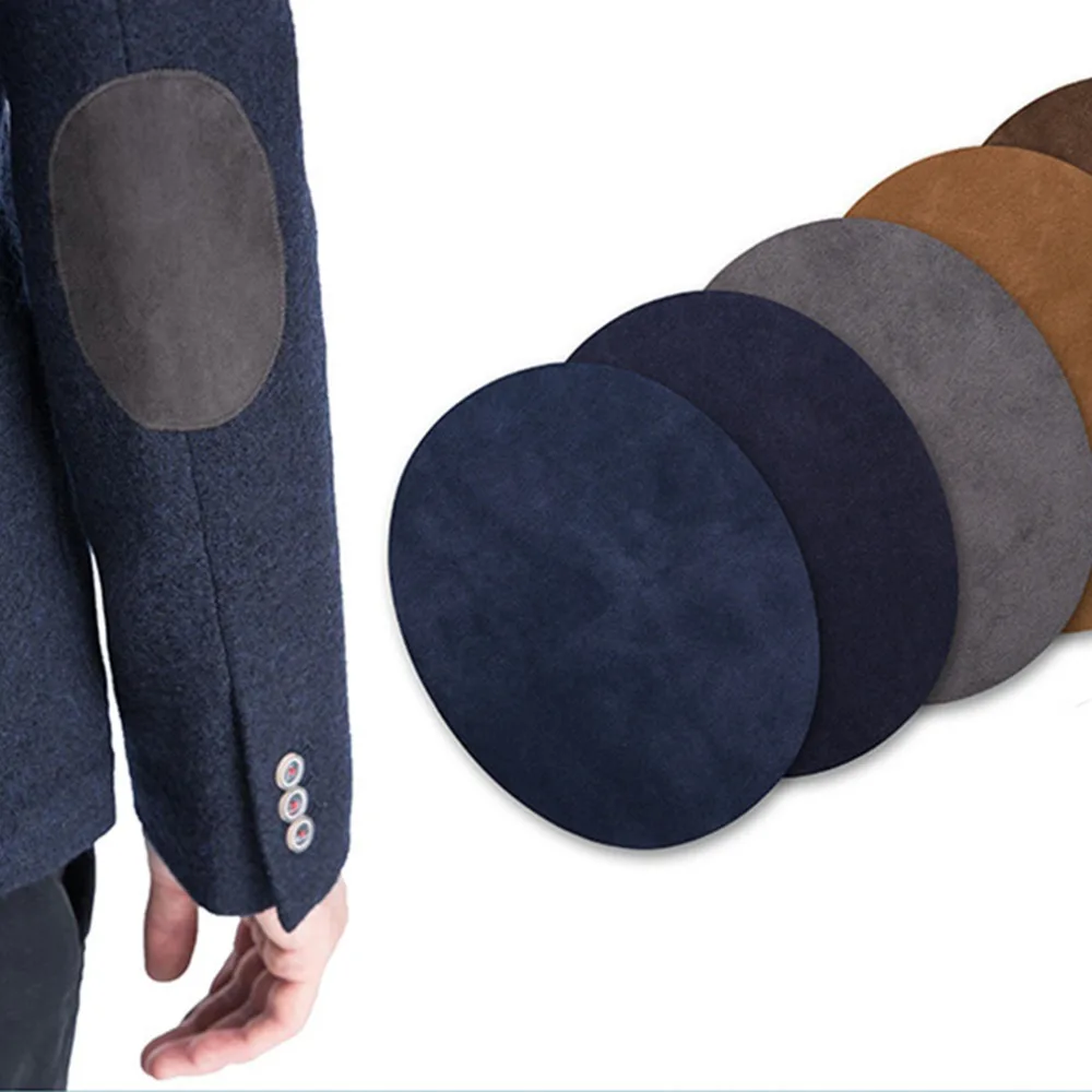 

2019 New Suede Fabric Oval Patches Sew on Elbow Knee Patches Stickers Repair Sewing Fabric Bag Clothing Accessories