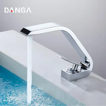 

Chrome/Black Bathroom Faucet Vanity Faucet Single Hole Mixer Sink Tap Brass Basin Water Faucet Bath Water Tap Hot and Cold Taps